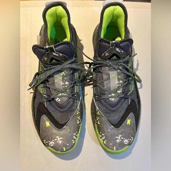 adidas Other - Adidas Men’s Pro Boost Low Basketball Shoes Digi Camo Green Gray‎ FW8525 Size 13